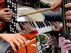 Eine Collage aus vielen Instrumenten.
