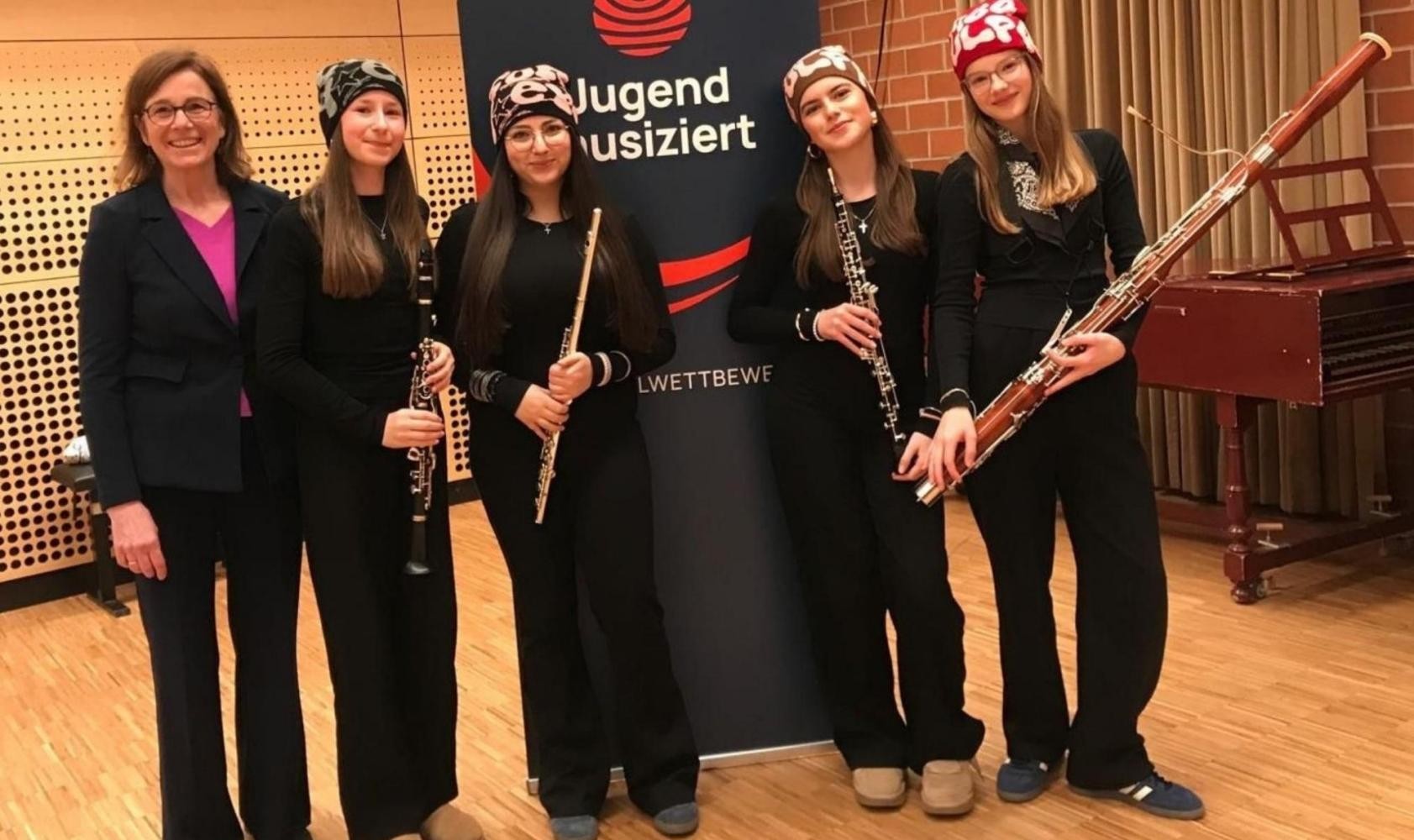 Das Ensemble Ja'Alura beim Wettbewerb Jugend musiziert.