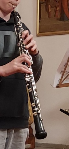 Ein junger Oboist.