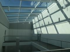 Der Verwaltungseingang der Musikschule in der oberen Etage des Gisela Sick Bildungshauses.