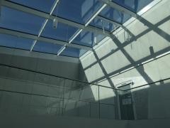 Blick nach oben im Treppenhaus des Gisela Sick Bildungshauses.